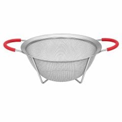 Silikon Saplı Çelik Süzgeç - 20 cm