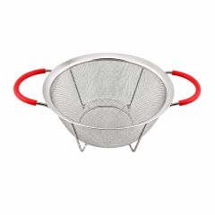Silikon Saplı Çelik Süzgeç - 20 cm
