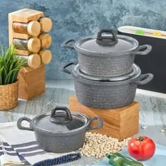3'lü Döküm Tencere Set