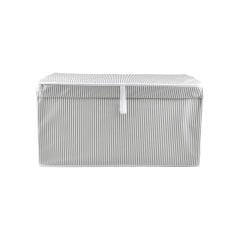 Saklama Kutusu Bez Desenli - 60x40x30 cm Gri