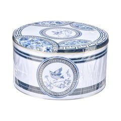 Desenli Yuvarlak Metal Kutu - 6 Litre