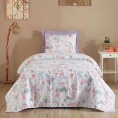 Desenli Tek Kişilik Pike Takımı