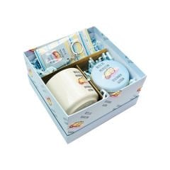 Karma Tasarımlı Kupa, Mum ve Anahtarlık Hediye Seti