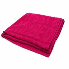 Jakarlı Plaj Havlusu - 75X150 cm Pembe