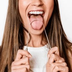 Oral White Paslanmaz Çelik Dil Temizleyici Seti