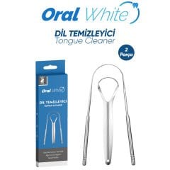 Oral White Paslanmaz Çelik Dil Temizleyici Seti
