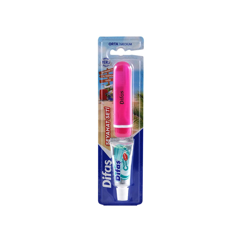 Seyahat Seti Difaş  (15 ml) Pembe