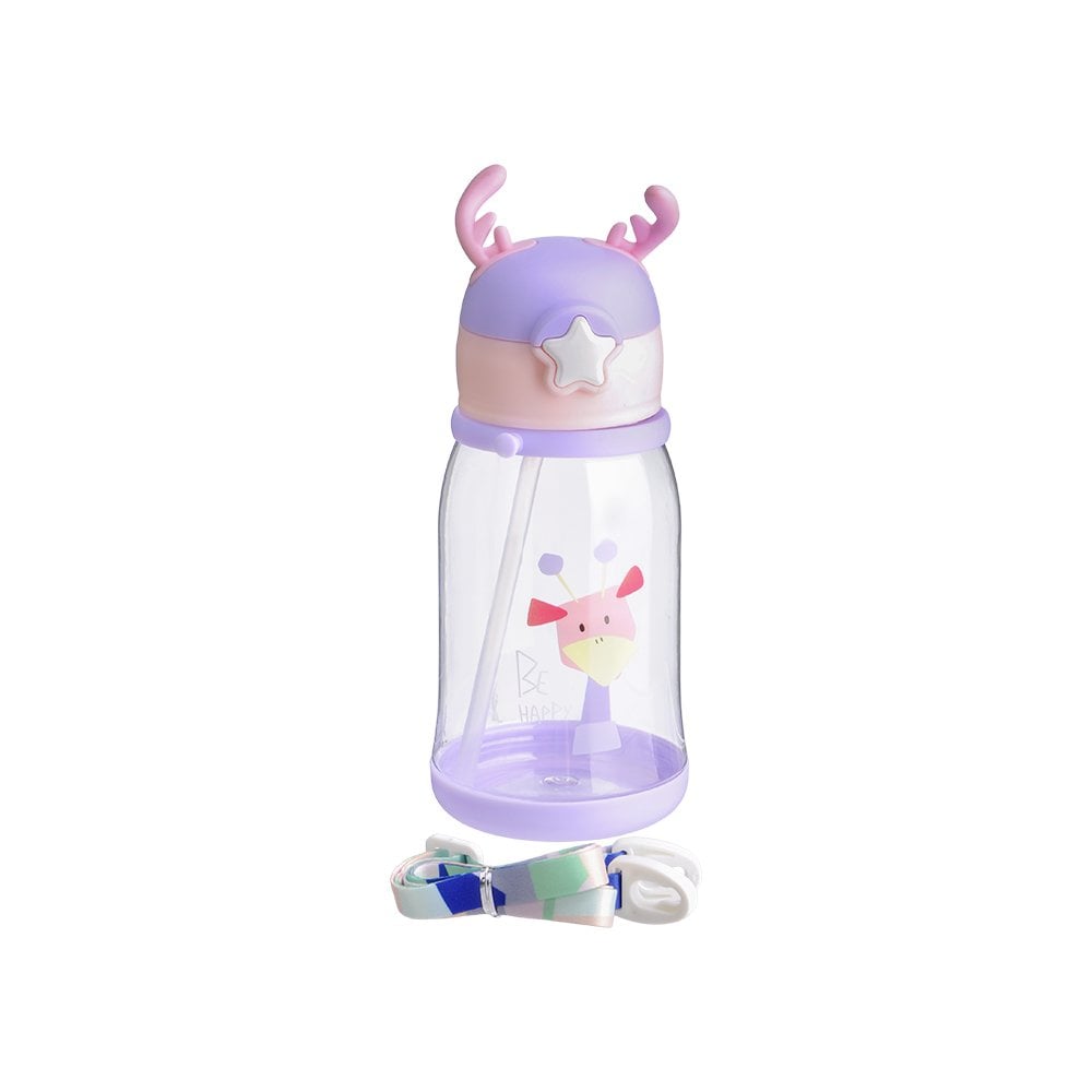Pipetli Geyik Matara - 600 ML Mor