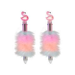 6 Renkli Tükenmez Kalem - Tüylü Flamingo