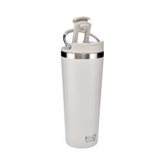 Pipetli Çelik Termos Bardak - 660 ml Beyaz
