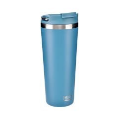 Pipetli Çelik Termos Bardak - 660 ml Mavi