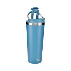Pipetli Çelik Termos Bardak - 660 ml Mavi