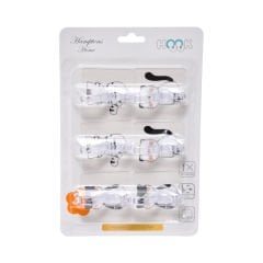 6'lı Yapışkanlı Hayvan Figürlü Duvar Askısı