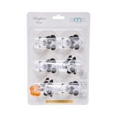 6'lı Yapışkanlı Hayvan Figürlü Duvar Askısı