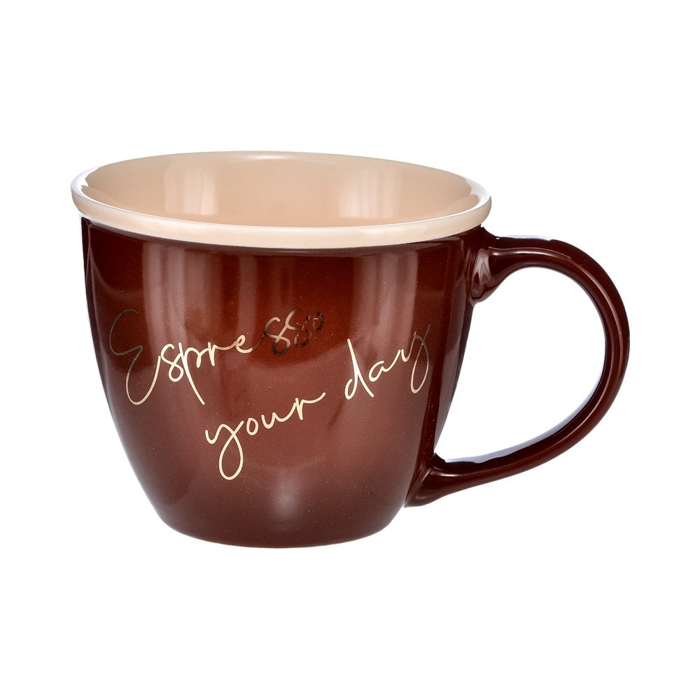 Porselen Espresso Kupa - 200 ml Kahverengi