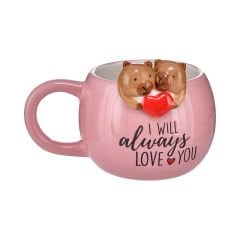 Hayvan Figürlü Seramik Kupa - 420 ml