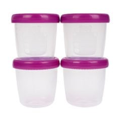 4'lü Süt ve Mama Saklama Kabı - 180 ml