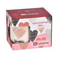 Kalpli Porselen Kupa - 390 ml