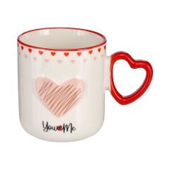 Kalpli Porselen Kupa - 390 ml