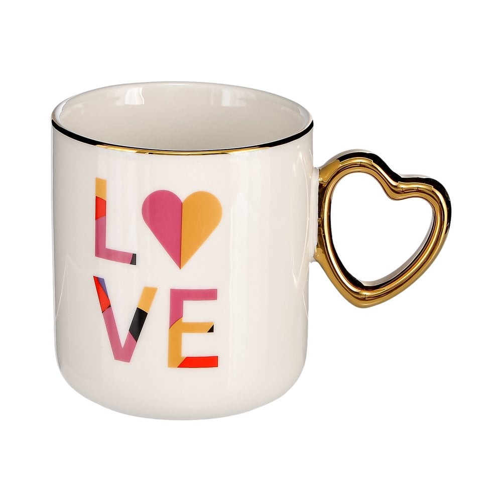 Kalpli Porselen Kupa - 390 ml