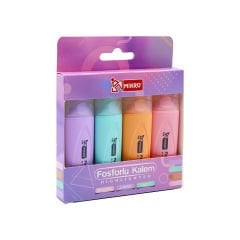 Fosforlu Kalem 4'LÜ Pastel Renk 605-P4