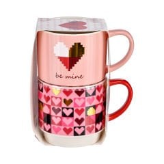 2'li Kalpli Porselen Kupa - 410 ml