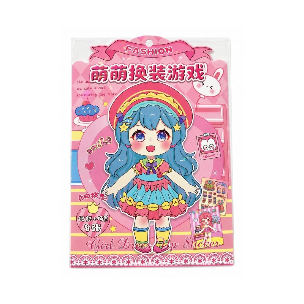Fashion Sticker Set - 4+4 Sayfa