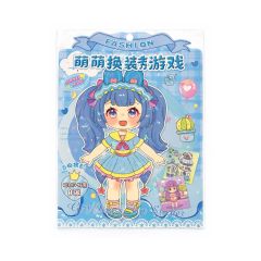 Fashion Sticker Set - 4+4 Sayfa Mavi