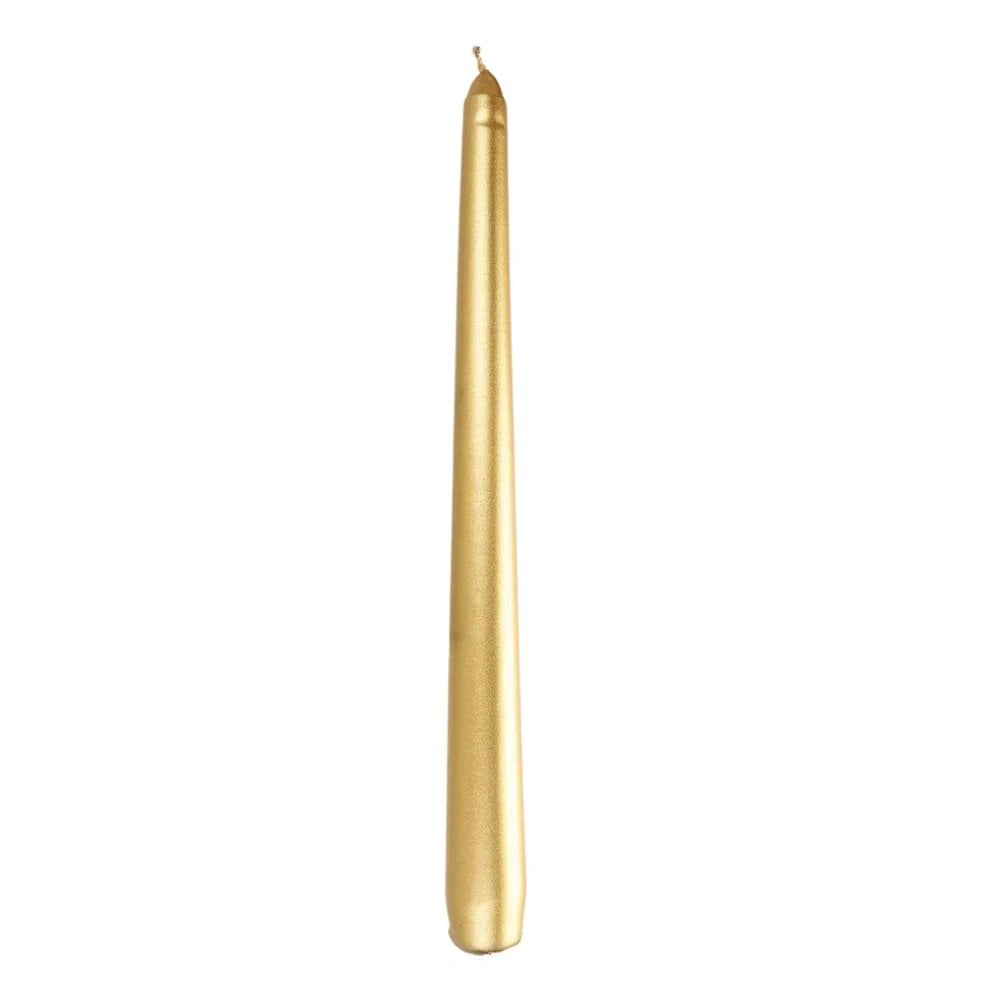 Şamdan Mum Metalik Altın - 25 cm