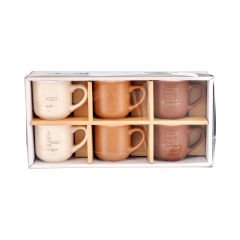 6'lı Porselen Espresso Fincanı - 100 ml