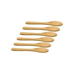 Bambu Ahşap Kaşık 6'lı (17 cm)