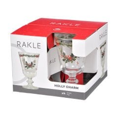 4'lü Ayaklı Cam Bardak - 280 cc