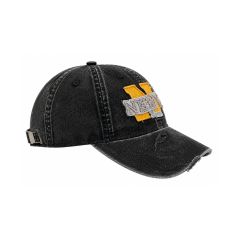 Aplikeli Nakiş Unisex Kep Siyah