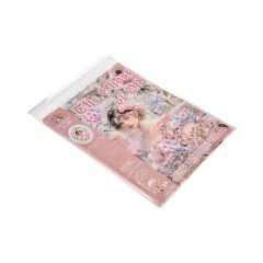 Vintage Girl Sticker Defter - 24 Yaprak