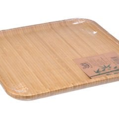 Kare Bambu Sunum Tabaği - 30 cm