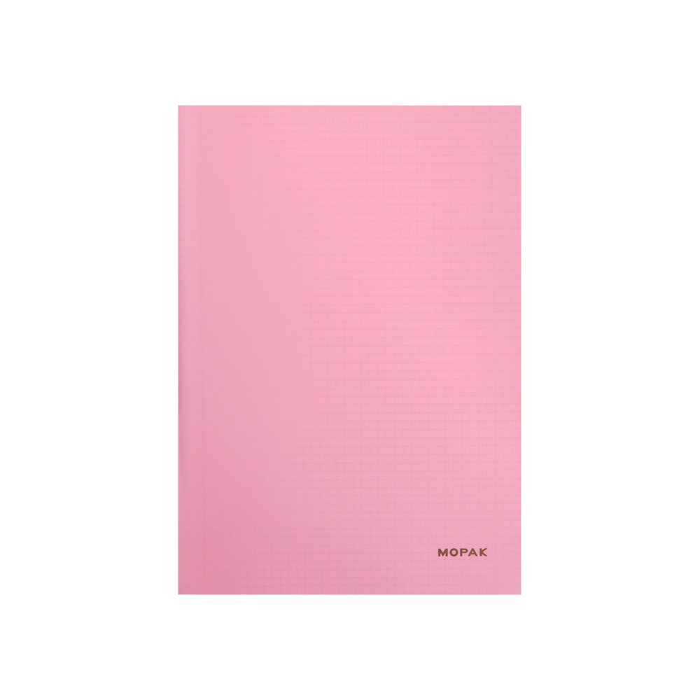 60 Yaprak PP Kapak A4 Kareli Defter Açık Pembe