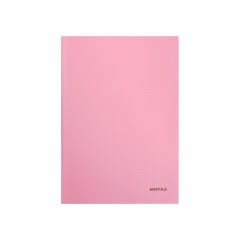 60 Yaprak PP Kapak A4 Kareli Defter Açık Pembe