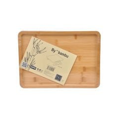 Bambu Koltuk Kenarı Sehpa - 33x24 Cm