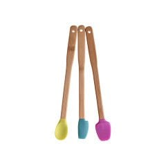 Uzun Silikon Spatula/Kaşık Seti (3 Parça)
