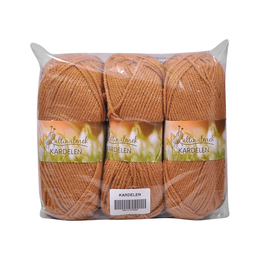 Altın İlmek Örgü İpliği Kardelen Seti - 3'lü 300 gr
