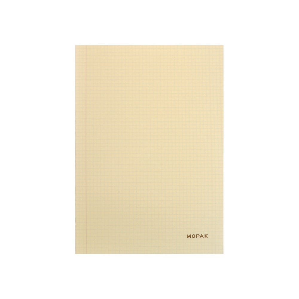 A5 Defter 60 Yaprak PP Kapak Kareli Defter Sarı