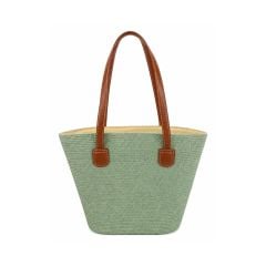 Kadın Hasır Çanta - 43x28x10 cm