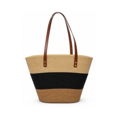 Kadın Hasır Çanta - 43x28x10 cm