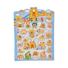 Puf Capybara Sticker Set - 27x20