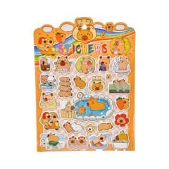 Puf Capybara Sticker Set - 27x20