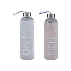 Pelüş Kılıflı Cam Matara (600 ml)