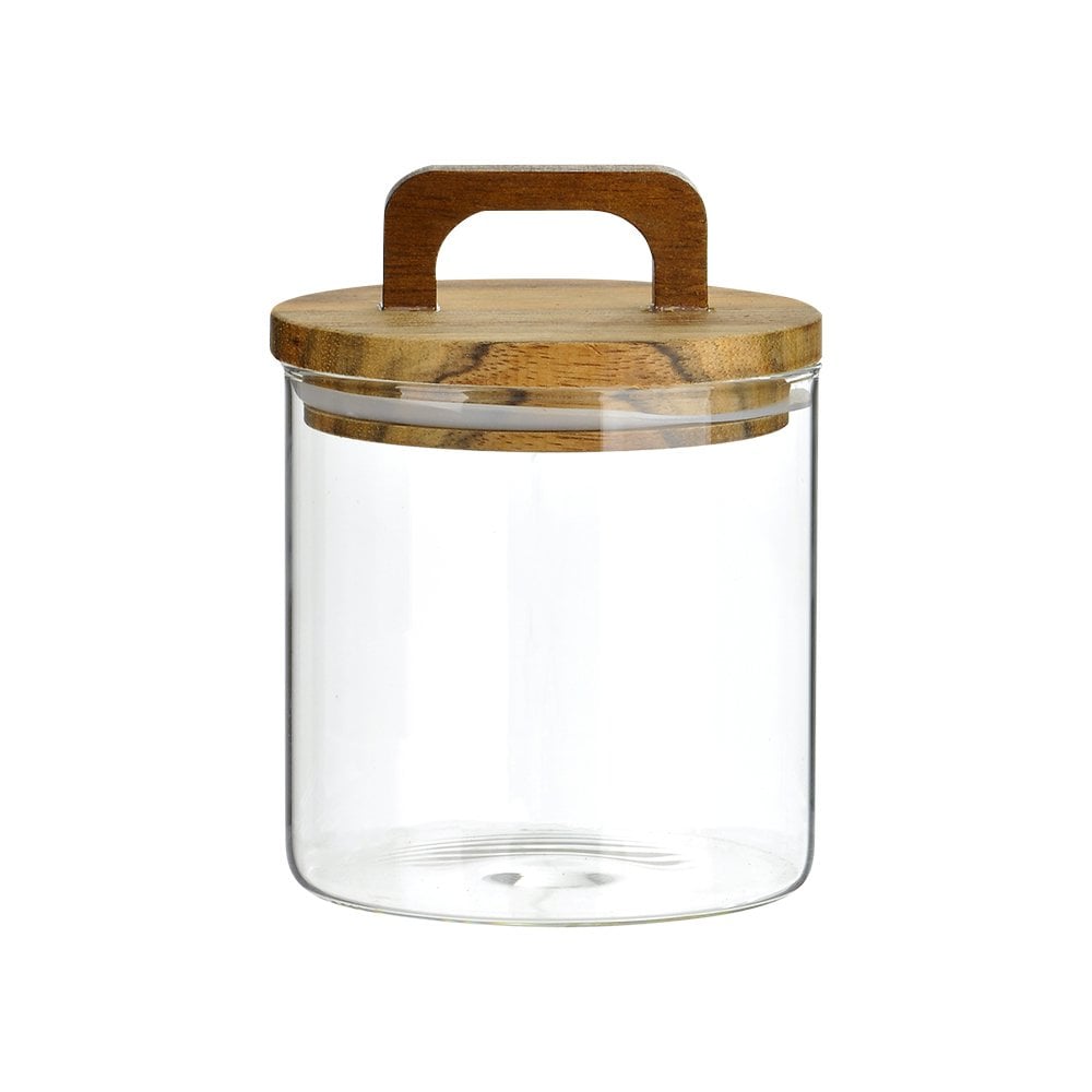 Akasya Kapaklı Cam Kavanoz - 600 ml