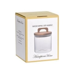 Akasya Kapaklı Cam Kavanoz - 600 ml