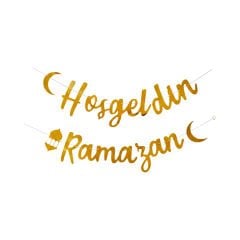 Figürlü Karton Hoşgeldin Ramazan Yazısı