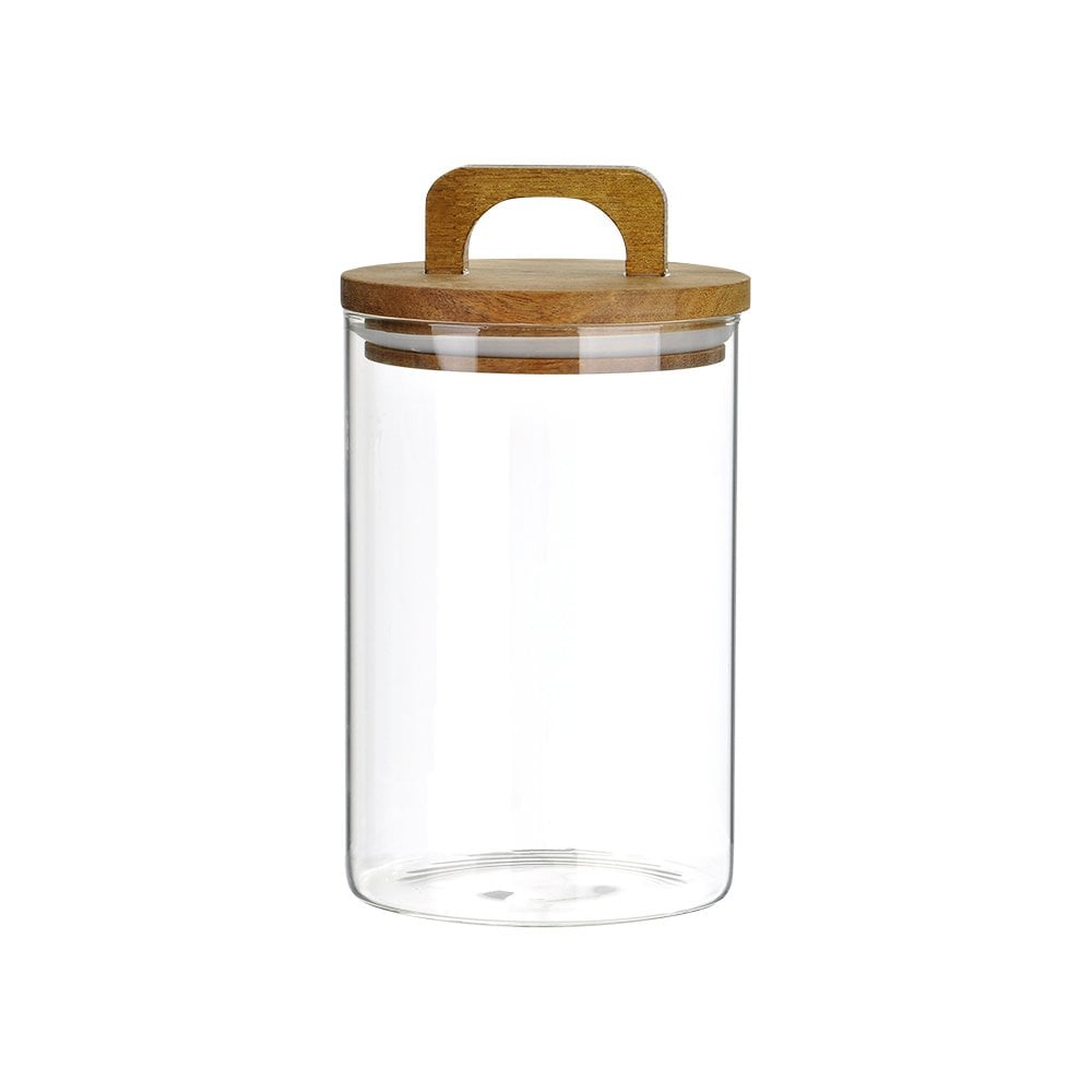 Akasya Kapaklı Cam Kavanoz - 900 ml
